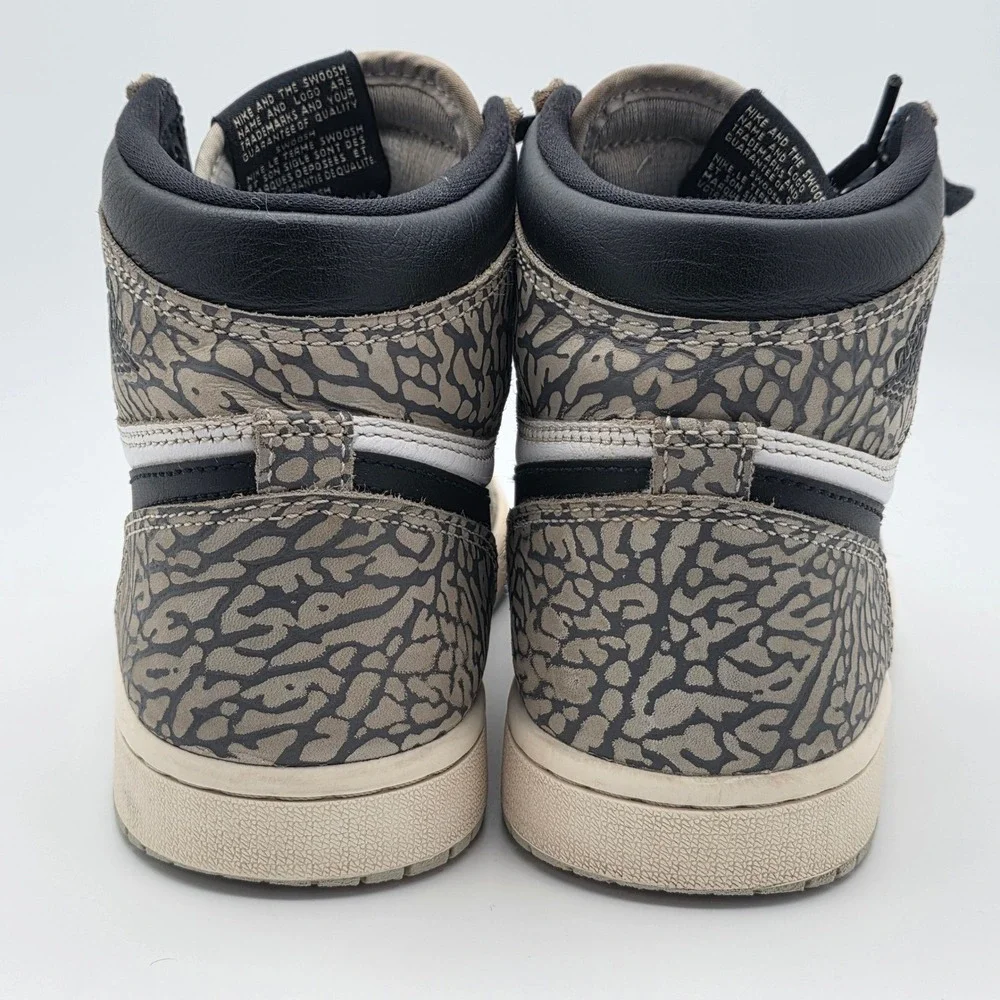 Nike Air Jordan 1 Retro‎ High OG Mens 7 Womens 8.5 White Cement W/Box